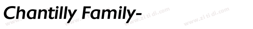 Chantilly Family字体转换